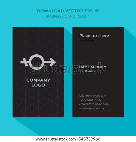 template elegant business card wedding services stock vector