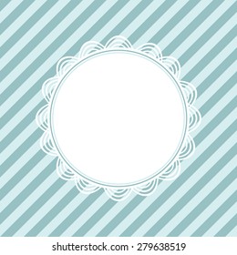 Template of elegant greeting card. Vector image.