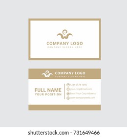 Template Elegant and Luxury Business Card Vector