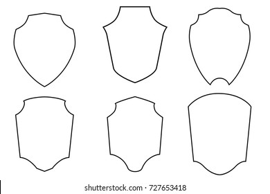 Template Element Design for your Logo, Emblem or Badge Community, Group, Team, Club, etc. Isolated on White
