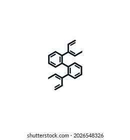 template element with a hexagon shape initializes the letter S