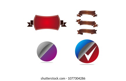 Template Emblem Blank Set