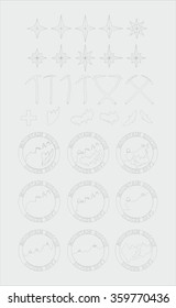 Template. The emblem of the mountain rescue service. Painting