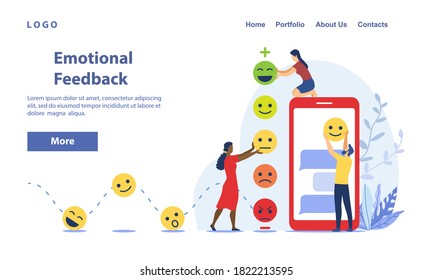 Template for Emotional Feedback with emoticons