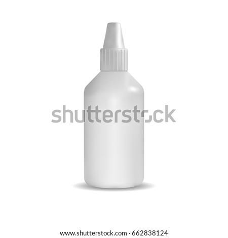 template empty plastic bottle cap packaging stock vector royalty