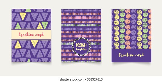 Template ethnic baby shower creative cards. Vintage baby shower backgrounds. Retro patterns for Posters, Flyers Designs.  Ideal for Save The Date, baby shower, mothers day, valentines day, birthday