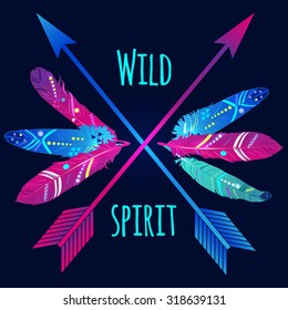 Template of ethnic greeting card or invitation, vector EPS10.