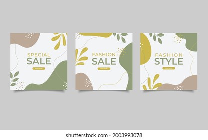 template fashion sale social media post vector ilustration eps 10