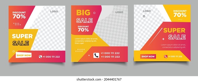 Template fashion sale social media post