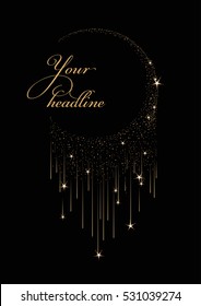 Template of festive postcard/card/poster/banner. Vector image.