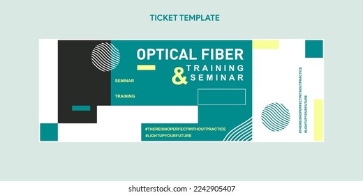 Template Flat Design Ticket Coupon