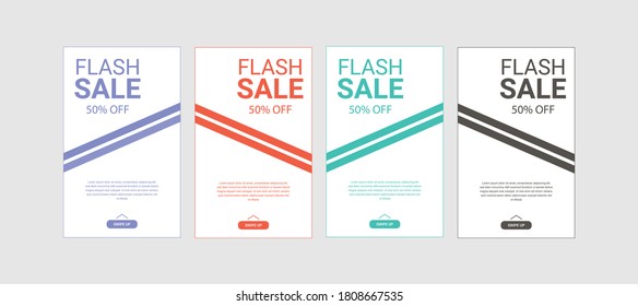 Template Flayer. Mobile template. vector design