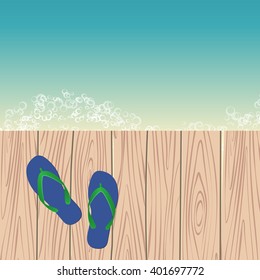 template with flip-flops