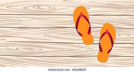 template with flip-flops