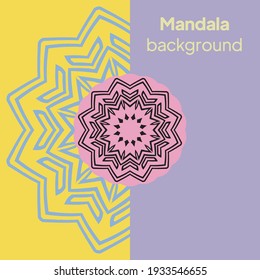Plantilla con fondo floral. Diseño de ilustración de vector