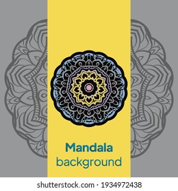 Plantilla con fondo floral. Diseño de ilustración de vector