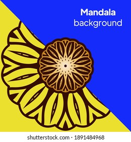 plantilla con patrón de marco floral. Para tarjetas de visita, gimnasio, clase de meditación. vECTOR