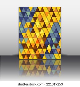Template flyer with abstract background. Eps 10 Vector illustration.