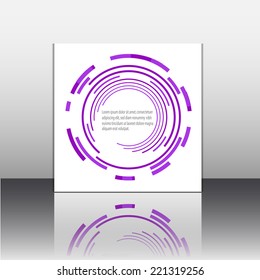 Template flyer with abstract background. Eps 10 Vector illustration.