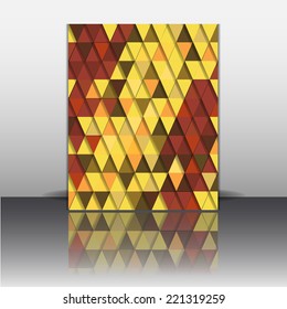 Template flyer with abstract background. Eps 10 Vector illustration.