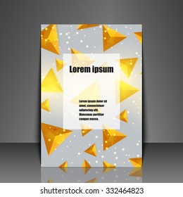 Template flyer with abstract background. Eps 10 Vector illustration. 