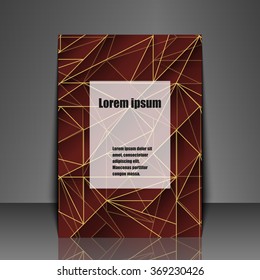 Template flyer with abstract background. Eps 10 Vector illustration