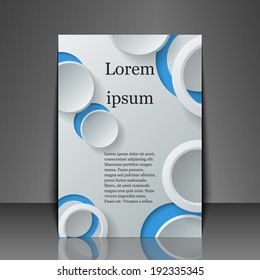 Template flyer with abstract background. Eps10 Vector illustration