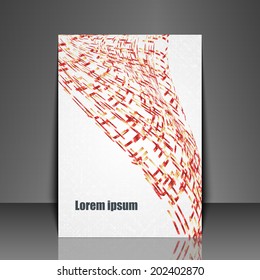 Template flyer with abstract background. Eps10 Vector illustration