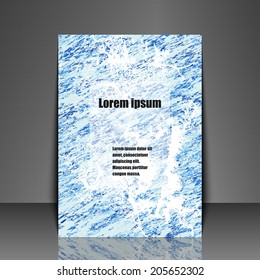 Template flyer with abstract background. Eps10 Vector illustration