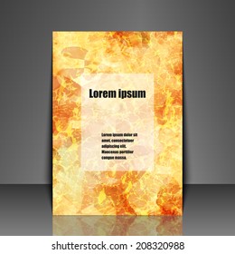 Template flyer with abstract background. Eps10 Vector illustration