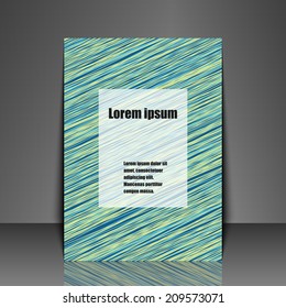 Template flyer with abstract background. Eps10 Vector illustration