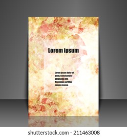 Template flyer with abstract background. Eps10 Vector illustration