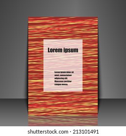Template flyer with abstract background. Eps10 Vector illustration