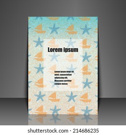 Template flyer with abstract background. Eps10 Vector illustration