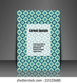 Template flyer with abstract background. Eps10 Vector illustration