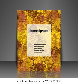 Template flyer with abstract background. Eps10 Vector illustration