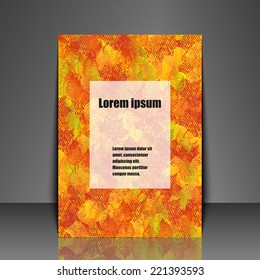Template flyer with abstract background. Eps10 Vector illustration