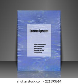 Template flyer with abstract background. Eps10 Vector illustration