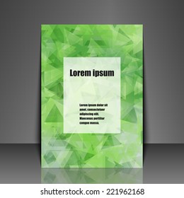 Template flyer with abstract background. Eps10 Vector illustration