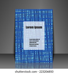 Template flyer with abstract background. Eps10 Vector illustration