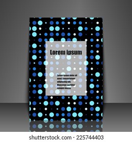 Template flyer with abstract background. Eps10 Vector illustration