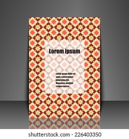 Template flyer with abstract background. Eps10 Vector illustration