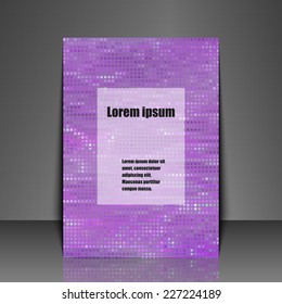 Template flyer with abstract background. Eps10 Vector illustration