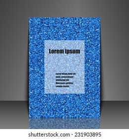 Template flyer with abstract background. Eps10 Vector illustration