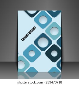 Template flyer with abstract background. Eps10 Vector illustration