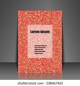 Template flyer with abstract background. Eps10 Vector illustration