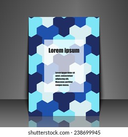 Template flyer with abstract background. Eps10 Vector illustration