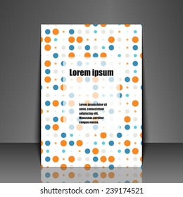 Template flyer with abstract background. Eps10 Vector illustration