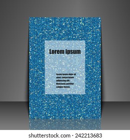 Template flyer with abstract background. Eps10 Vector illustration