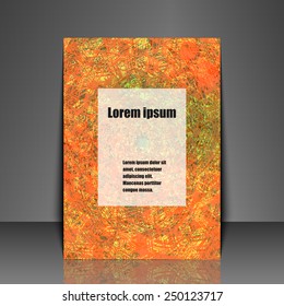 Template flyer with abstract background. Eps10 Vector illustration